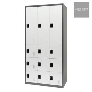 樹德SHUTER三排12格一般鎖置物櫃FC-M312K