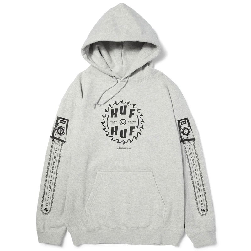 【HUF】A31302 BUZZKILL PULLOVER HOODIE 帽T (灰色) 化學原宿