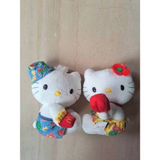 麥當勞Hello kitty Daniel夏威夷風情侶玩偶