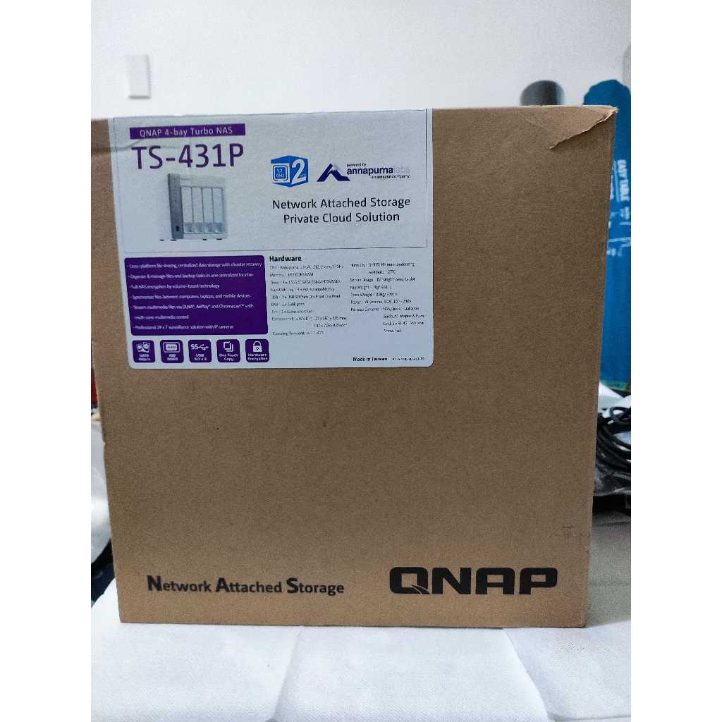 [NAS][二手少用]QNAP 威聯通 TS-431P 4槽HDD SSD RAID 0 1 5 6 10