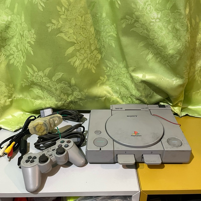 可運行 日本製 SONY PLAYSTATION PS1主機 記憶卡 Hori搖桿