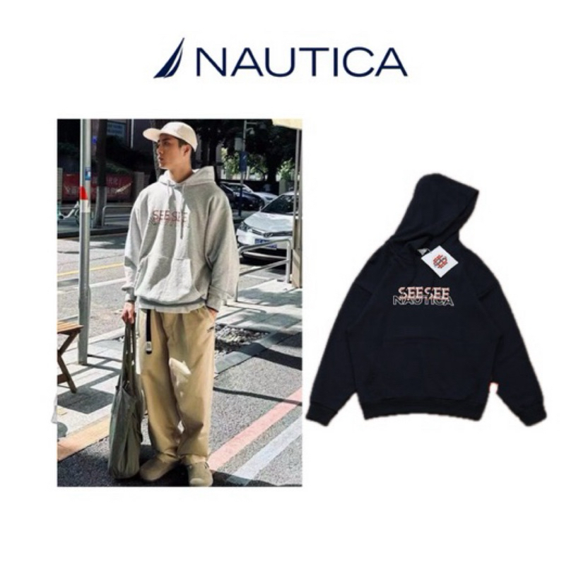 🇯🇵Nautica x SEESEE see 23 聯名連帽 長袖T恤 帽T 正品代購 潮流 正品 街頭 寬鬆