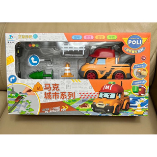 正版授權 波力POLI 城市系列 馬克 聲光玩具車3+ 生日禮物