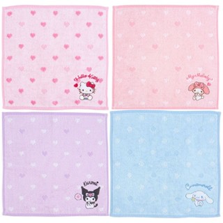 ♡松鼠日貨♡日本 正版 kitty melody 美樂蒂 庫洛米 kuromi 大耳狗 小毛巾 小方巾 20X20CM