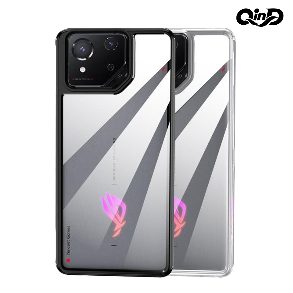 QinD ASUS 華碩 ROG Phone 8/ROG Phone 8 Pro 二合一保護殼 保護套 手機殼 雙料