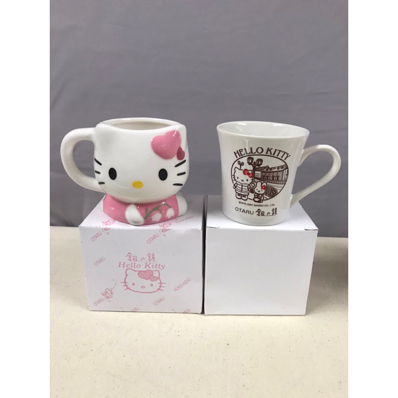 【全新】日本北海道帶回 hello kitty馬克杯 咖啡杯 杯子 小樽紀念品 三麗鷗 北海道紀念品 小樽紀念品