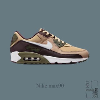 NIKE AIR MAX 90 卡其綠 皮革 網眼布 氣墊 男款 FB9658-200【Insane-21】