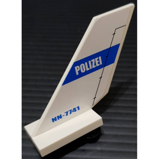樂高 6239 7741 白色 尾翼 機翼 警察 直升機 貼紙 配件 絕版