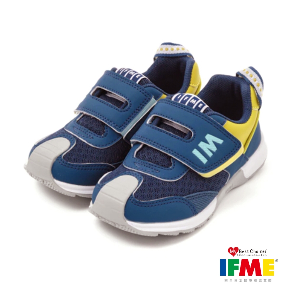 【日本IFME健康機能童鞋】小童段 勁步系列慢跑鞋 IF30-380812 藍