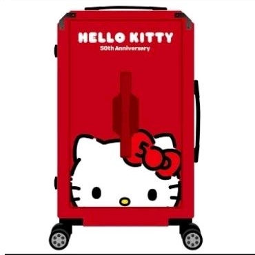 Hello Kitty 50週年24吋硬殼行李箱/運動行李箱
