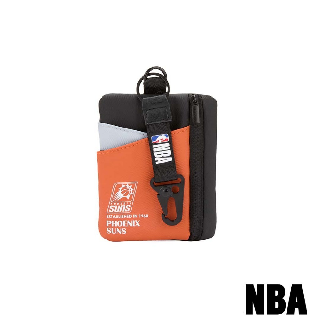 NBA 太陽 吊飾 零錢包【33551782】包包 小包 掛包 隨身包 卡夾 證件套 SUNS
