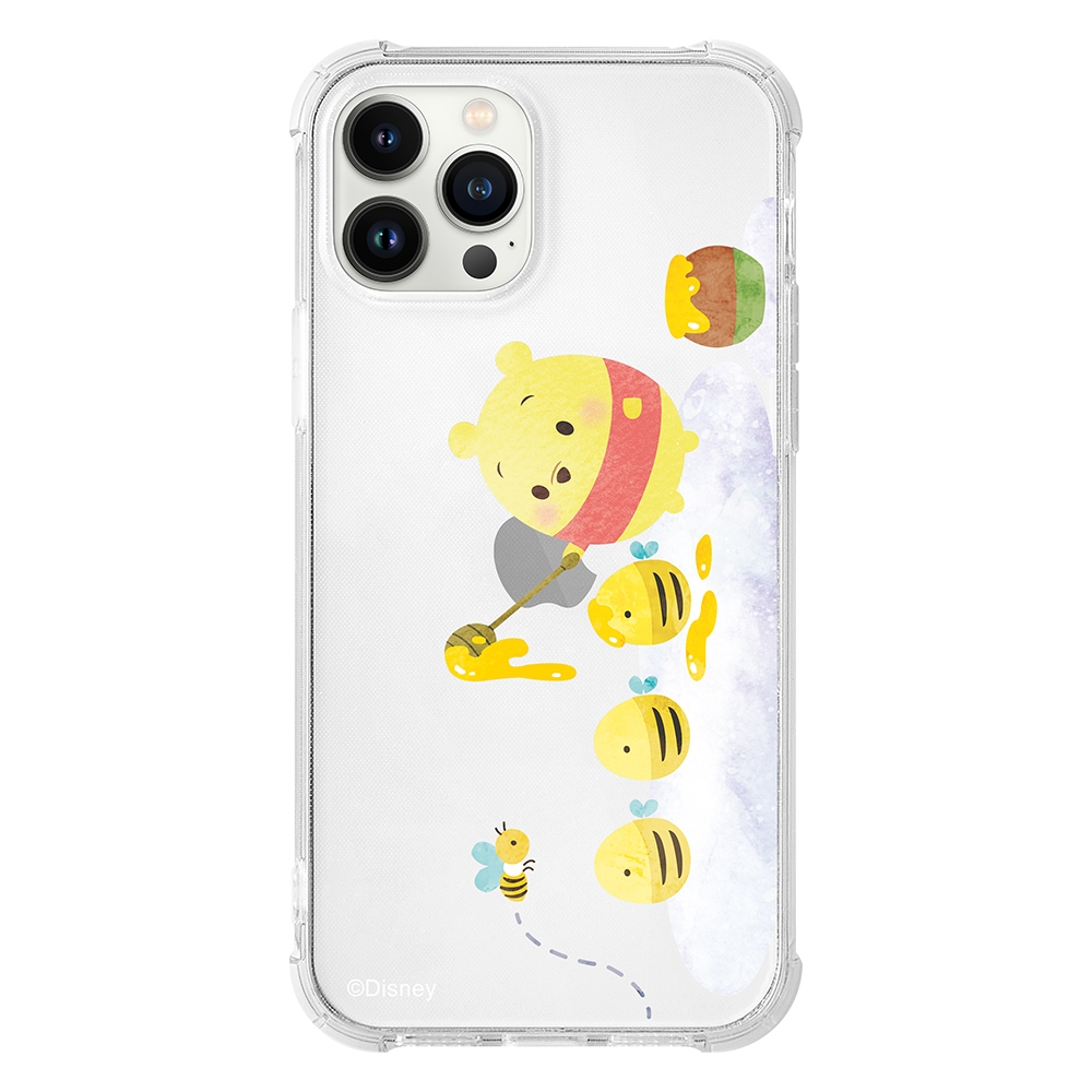 【TOYSELECT】Disney Ufufy系列-小熊維尼的蜂蜜攪拌棒全氣囊防摔iPhone手機殼