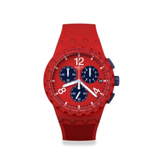 【SWATCH】Chrono 原創系列手錶 PRIMARILY RED (42mm) 男錶 女錶 瑞士錶 SUSR407