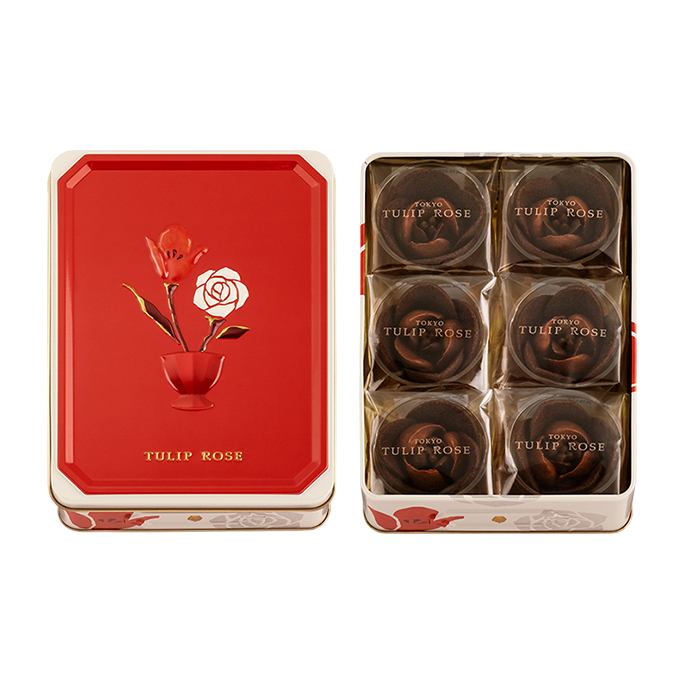 最後一盒  日本熱銷 排隊伴手禮  TOKYO TULIP ROSE 東京 鬱金香玫瑰 餅乾 限定 巧克力餅乾 可可亞