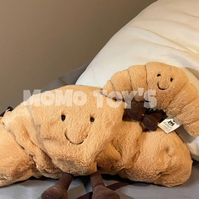 【MOMO TOY’S】🧸JELLYCAT 新春趣味可頌包包 牛角包 斜挎包 單肩包 可愛 柔軟 安撫 陪伴 禮物