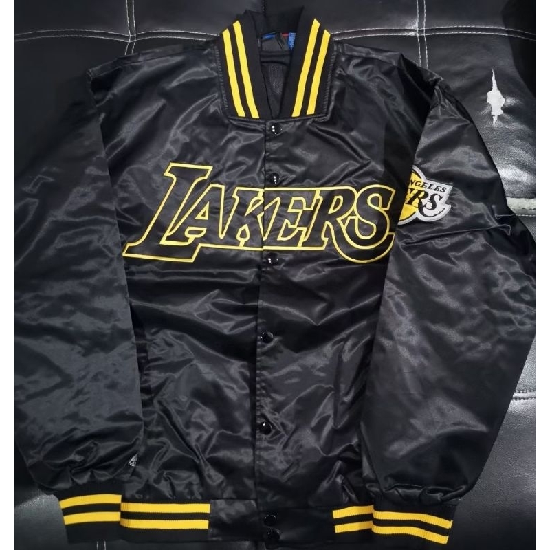LAKERS 湖人隊 OVERSIZES NBA 棒球外套 夾克 嘻哈 饒舌 尺寸M~XXL