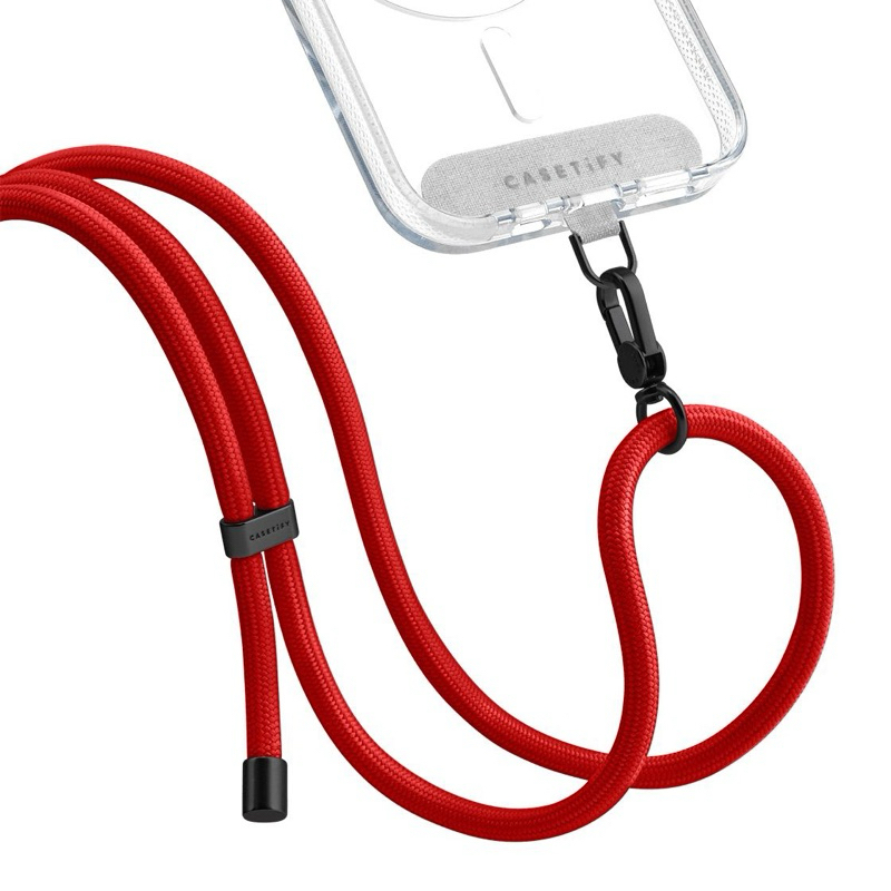 《地區獨家限定》 CASETiFY 織繩背帶 紅色 台港澳新加坡限定發售 過年 大紅色 手機背帶 掛繩 現貨 限量