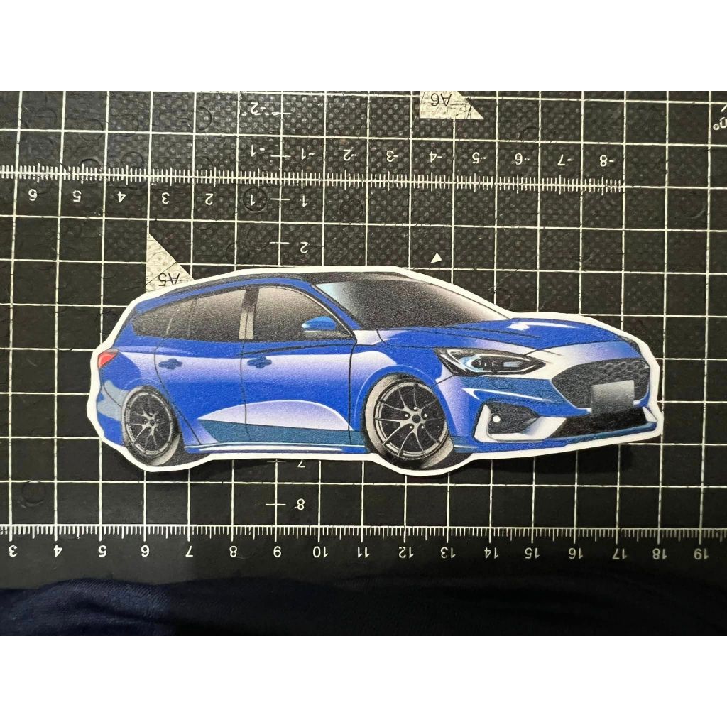 福特 focus ST wagon 防水貼紙 5CM X 12CM