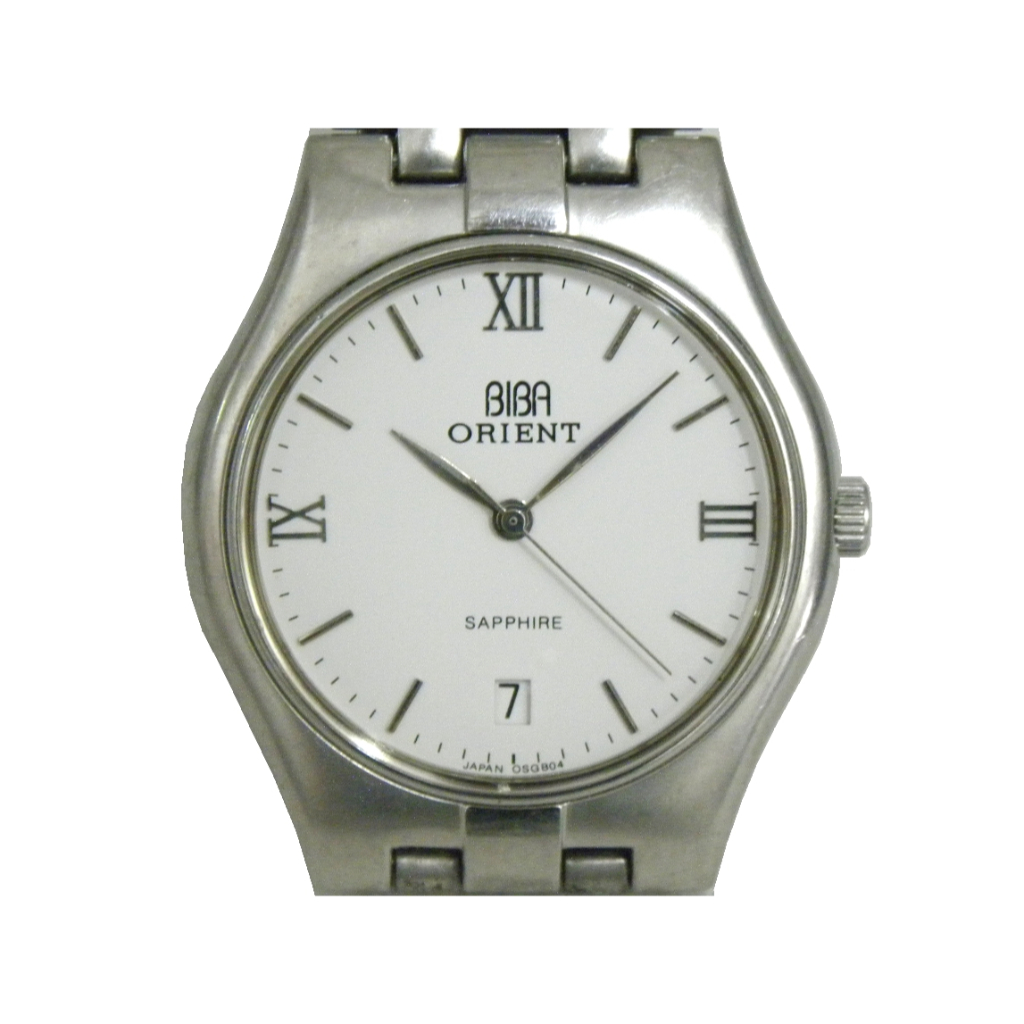 [專業] 石英錶 [ORIENT OSG1B04] 東方霸王 &amp; BIBA 聯名石英錶[白色面]時尚錶