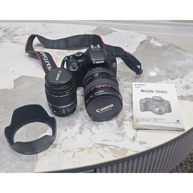 Canon EOS 550D單眼相機. +EFS18-55mm. EF24-105mm 共二顆鏡頭