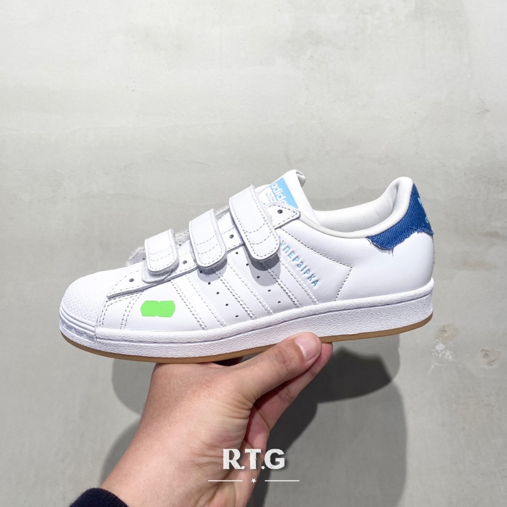 【RTG】ADIDAS OG KSENIASCHNAIDER X SUPERSTAR 白藍綠 魔鬼氈 女鞋 IG5927