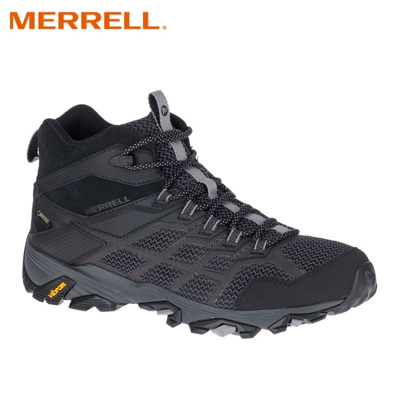 【MERRELL 美國】男 MOAB FST 2 MID GORE-TEX 登山鞋 黑 多功能健走鞋/ML599535