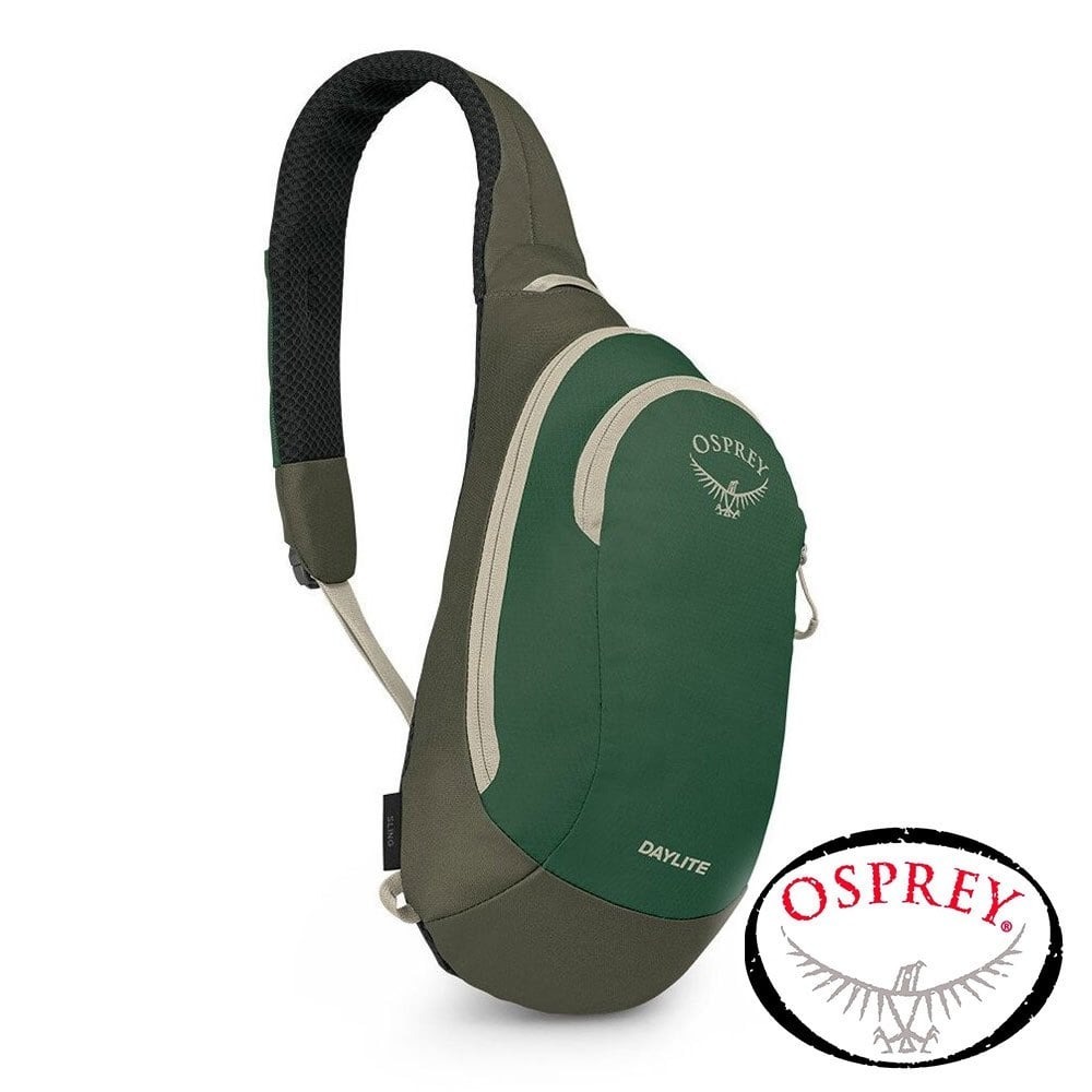 【美國 OSPREY】Daylite Sling6單肩斜肩包 6L『綠色樹冠/綠色溪流』10005215 背包.健行