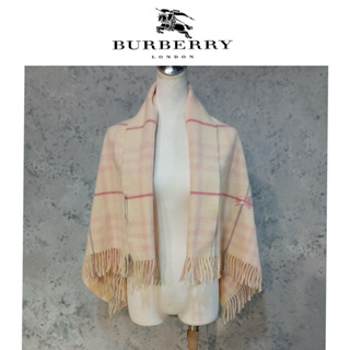 二手真品 Burberry 圍巾 精品圍巾 女用圍巾 披肩 日本製 兒童圍巾 U476