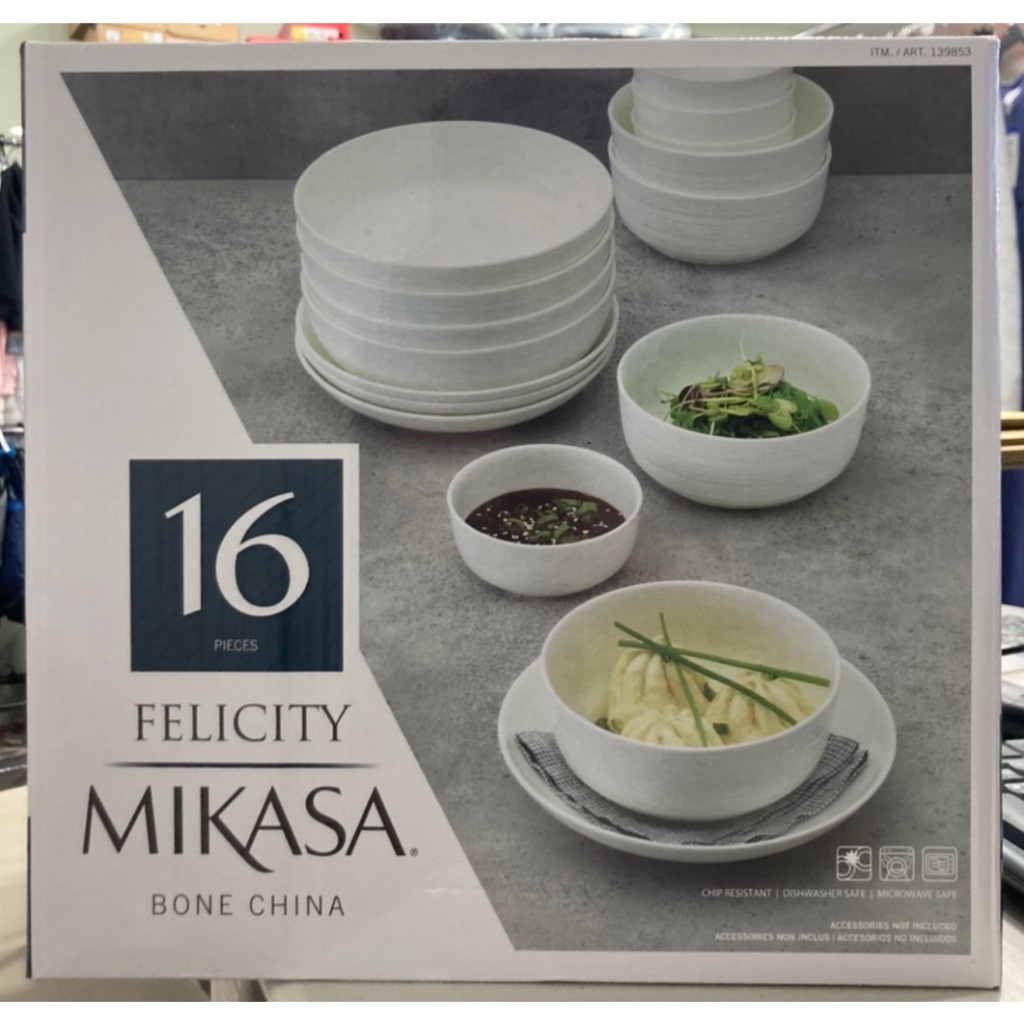 Mikasa 骨瓷餐具 16件組 湯碗 飯碗 義大利麵碗 圓盤 #139853