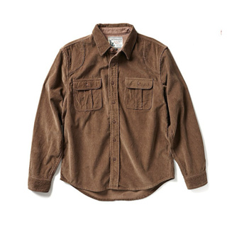 二手 Retrodandy - 復古燈芯絨工作襯衫 Corduroy Work Shirt - 褐色M號