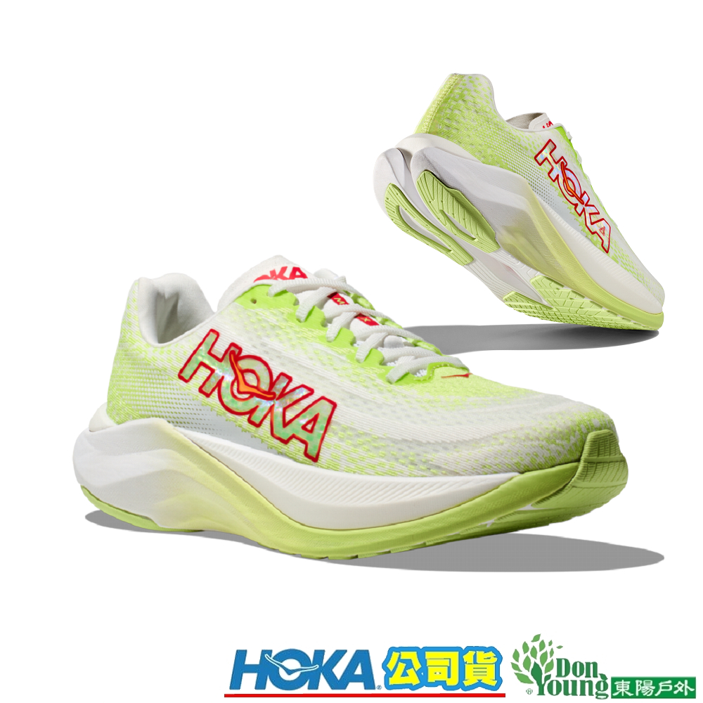 【HOKA 】男 Mach X 推進板路跑鞋 青綠/白 HO1141450LCW