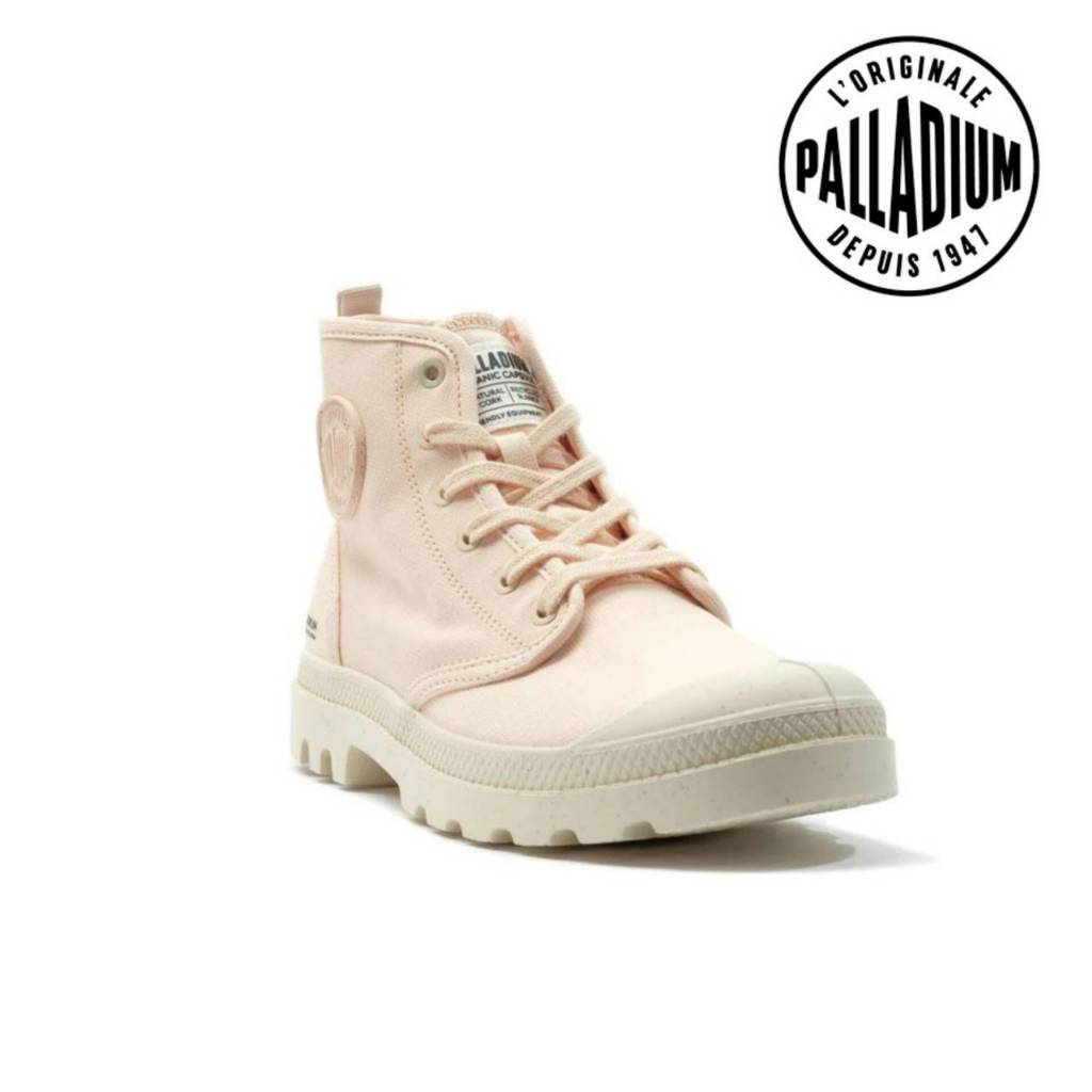 CBF 免運 PALLADIUM  PAMPA HI ZIP ORGANIC 拉鍊帆布靴 裸粉 79101-868