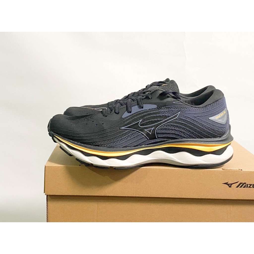 MIZUNO WAVE SKY 6 SW 寬楦慢跑鞋 黑 J1GC221102 男鞋 US10