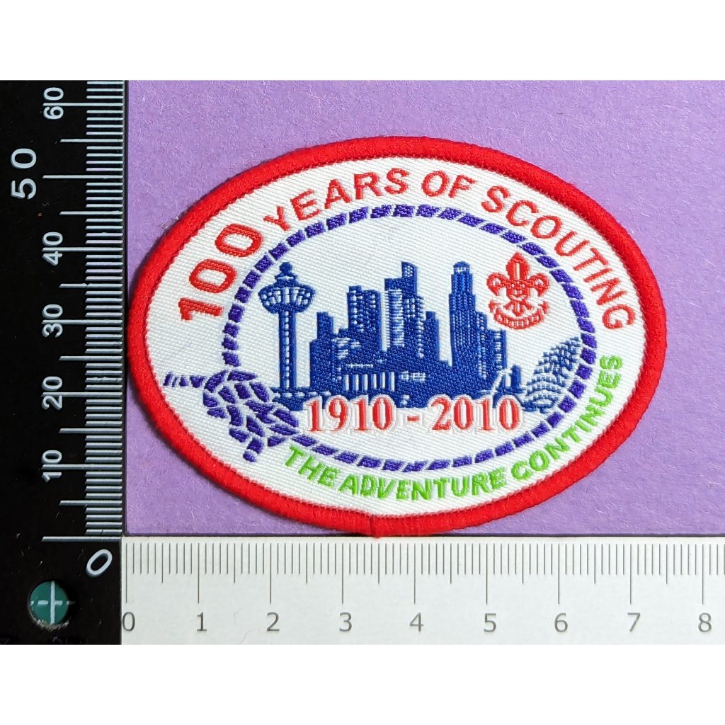 新加坡童軍-創立100週年紀念(1910-2010)-徽章制服臂章布章-Singapore Scout 100 Year