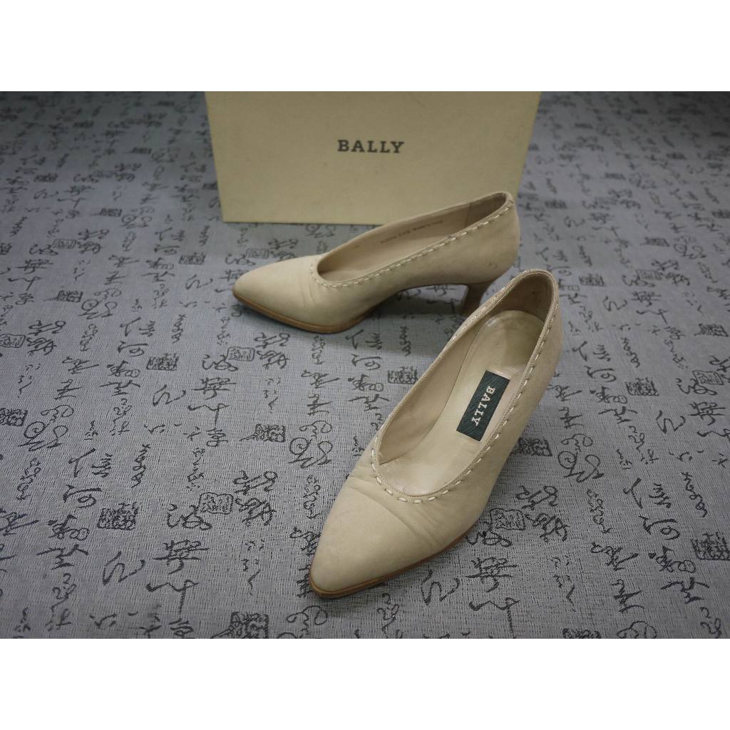 義大利製 Bally 高級麂皮中跟鞋 USA 5 EUR 34.5 JPN 22 CM