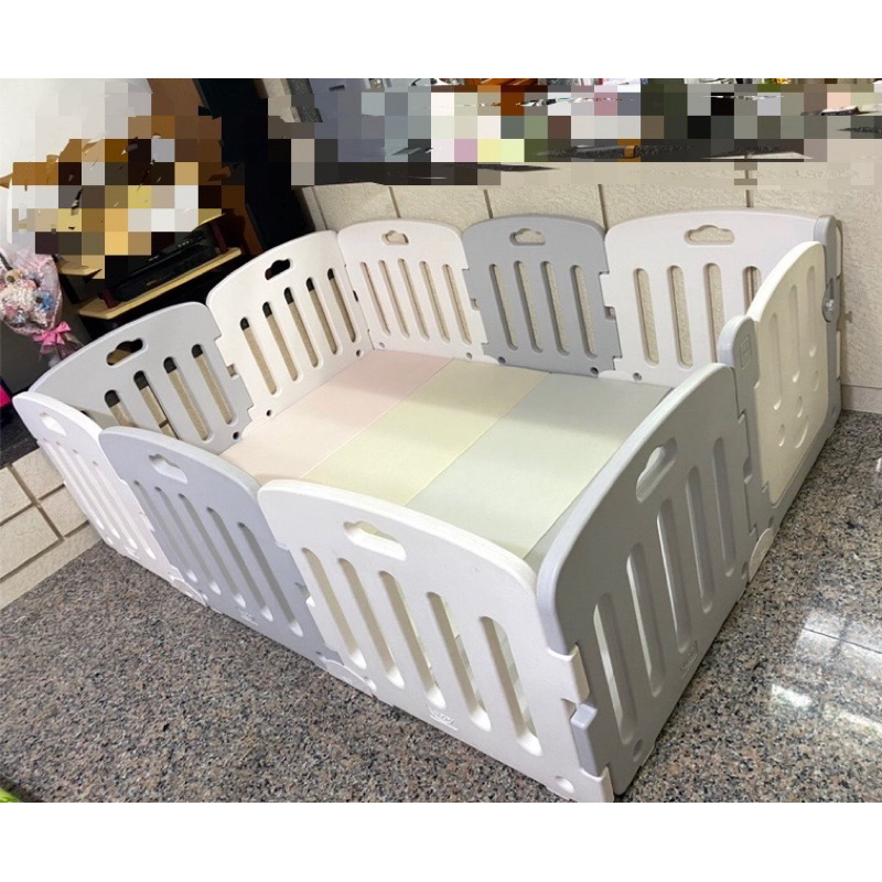 二手 ALZipmat 韓國 G系列嬰兒圍欄+遊戲地墊 不分售 200*140cm 灰白色