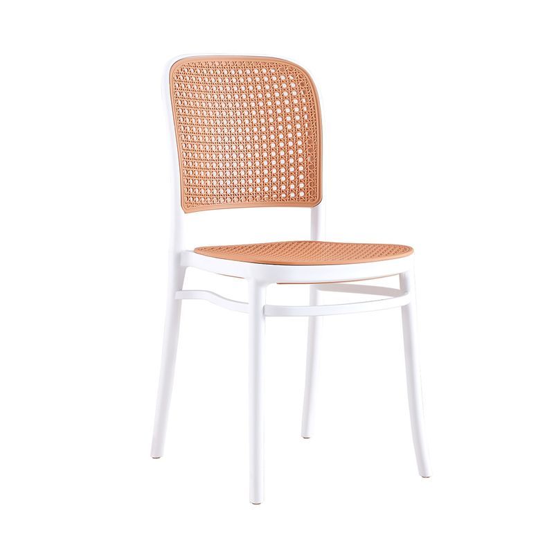 【FB481-2】網美白色塑料藤椅(東部及桃園以南請另詢運費)