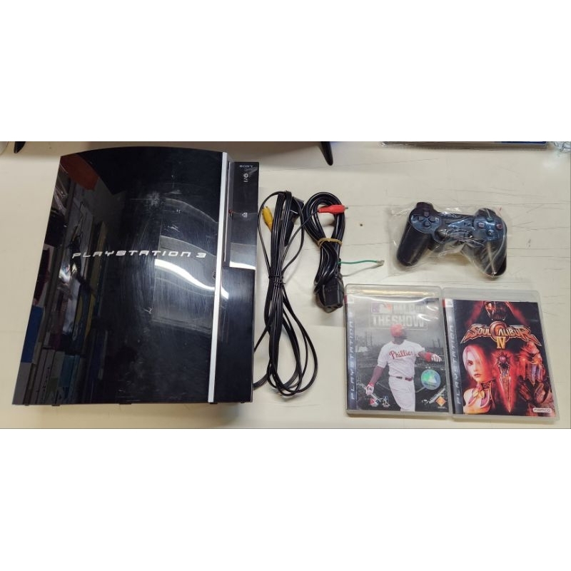 SONY PS3 1000型 日版主機 CECHL00 80GB初版+2片原版遊戲