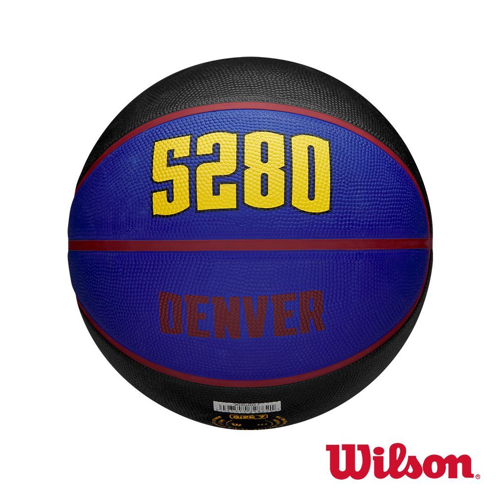 便宜運動器材 新品上市【WILSON】WZ4024208XB7001 NBA 城市系列 金塊 橡膠 籃球 #7