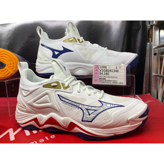 （羽球世家）美津濃 Mizuno 排球鞋 美國隊配色 WAVE MOMENTUM 3 USA 排球鞋V1GB241346