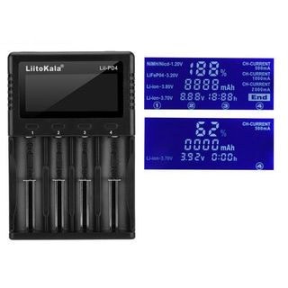 【雜貨鋪】LiitoKala 多功能18650/26650 四槽智慧充電器 電池充電器 鋰電池萬能充M4/PD4