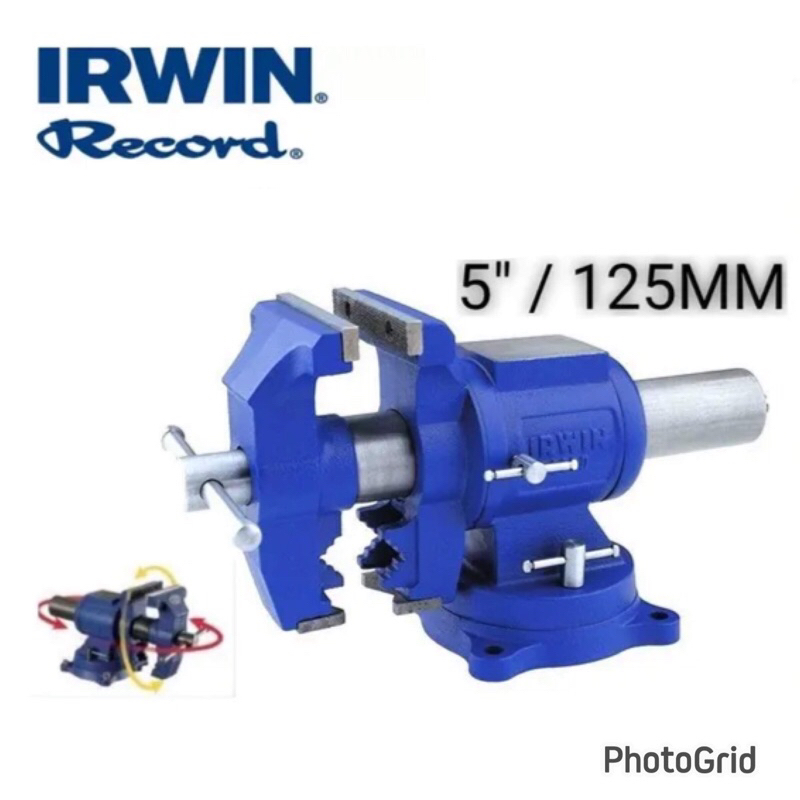 {JSL} IRWIN 系列 Record 英國力克 5＂多用途台虎鉗 附旋轉底座