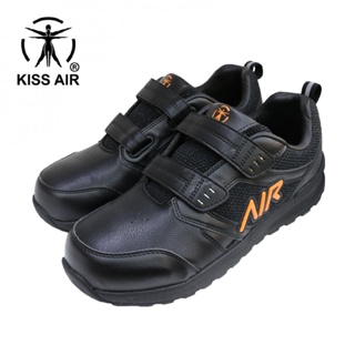 SK 鞋子大王｜KISS AIR 男款 強韌雙邊魔鬼氈 玻璃纖維 防護鞋 工作運動鞋 - 黑