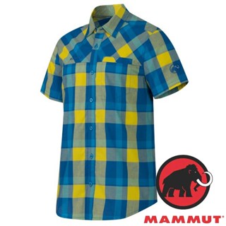 【臺灣黑熊】瑞士 MAMMUT 長毛象 Buckwell Shirt 男款 排汗衣 休閒上衣 短袖襯衫/零碼，特價68折