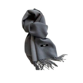灰色圍巾-圍巾-圍脖-披肩-雙面灰色百搭-極柔軟
