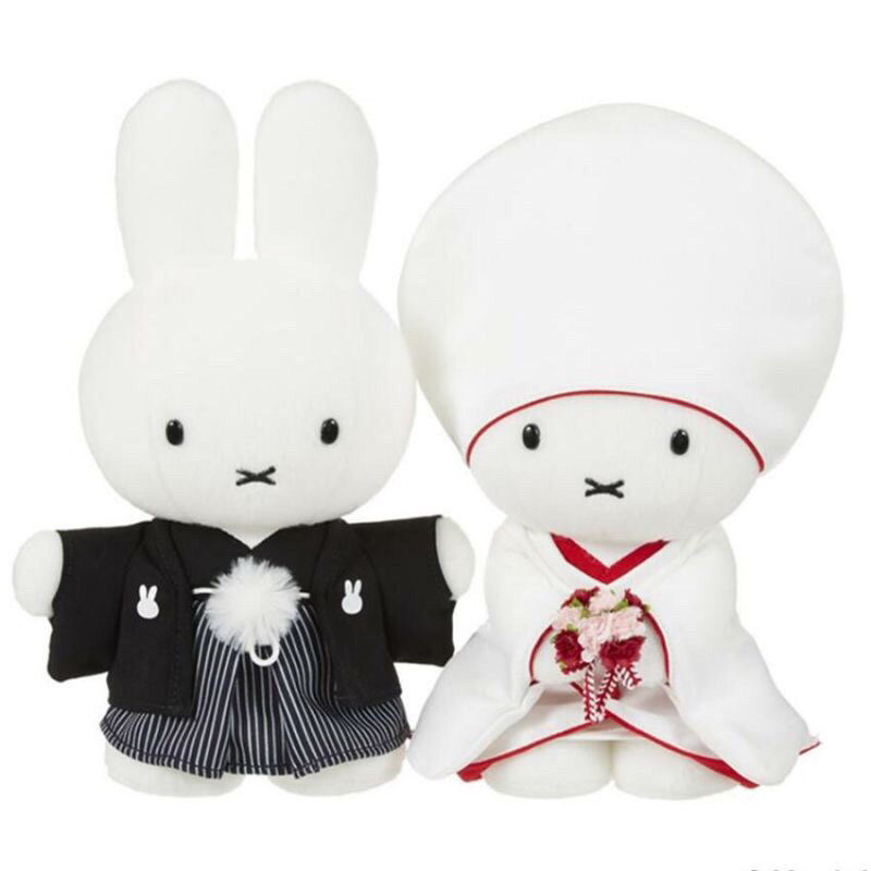 現貨 日本 正版 miffy 米飛兔 米菲 日式傳統婚禮 白無垢 和服 布偶 娃娃 新郎新娘 結婚 迎賓布置 日式婚禮