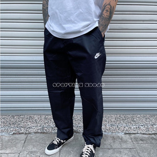 S.G NIKE CLUB PANTS 工作褲 黑色 DX3337-010 抽繩 鬆緊 寬直筒褲 刺繡LOGO 男