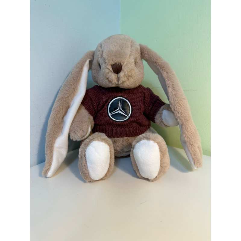 全新 可刷卡 Mercedes Benz 台灣賓士 絨毛娃娃 兔子 長耳兔 大耳兔 垂耳兔 填充玩具