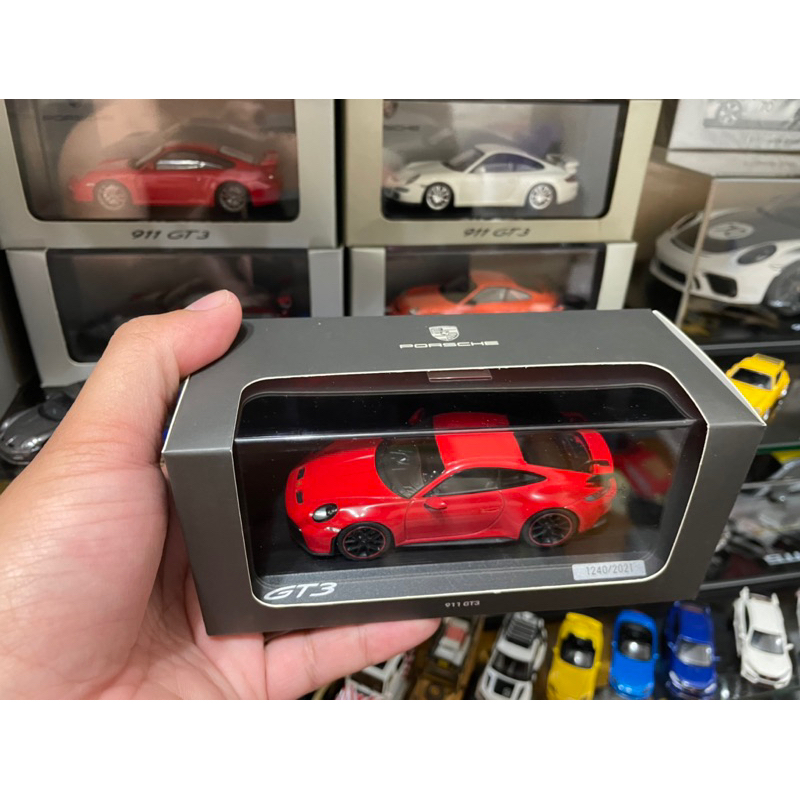 調整收藏 Porsche 992 GT3 原廠盒 1/43 全球限量