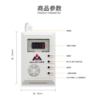 永康品牌 家用智能語音天燃氣 廚房天然氣 探測儀 液化氣泄漏 瓦斯 天然氣可燃氣體報警器